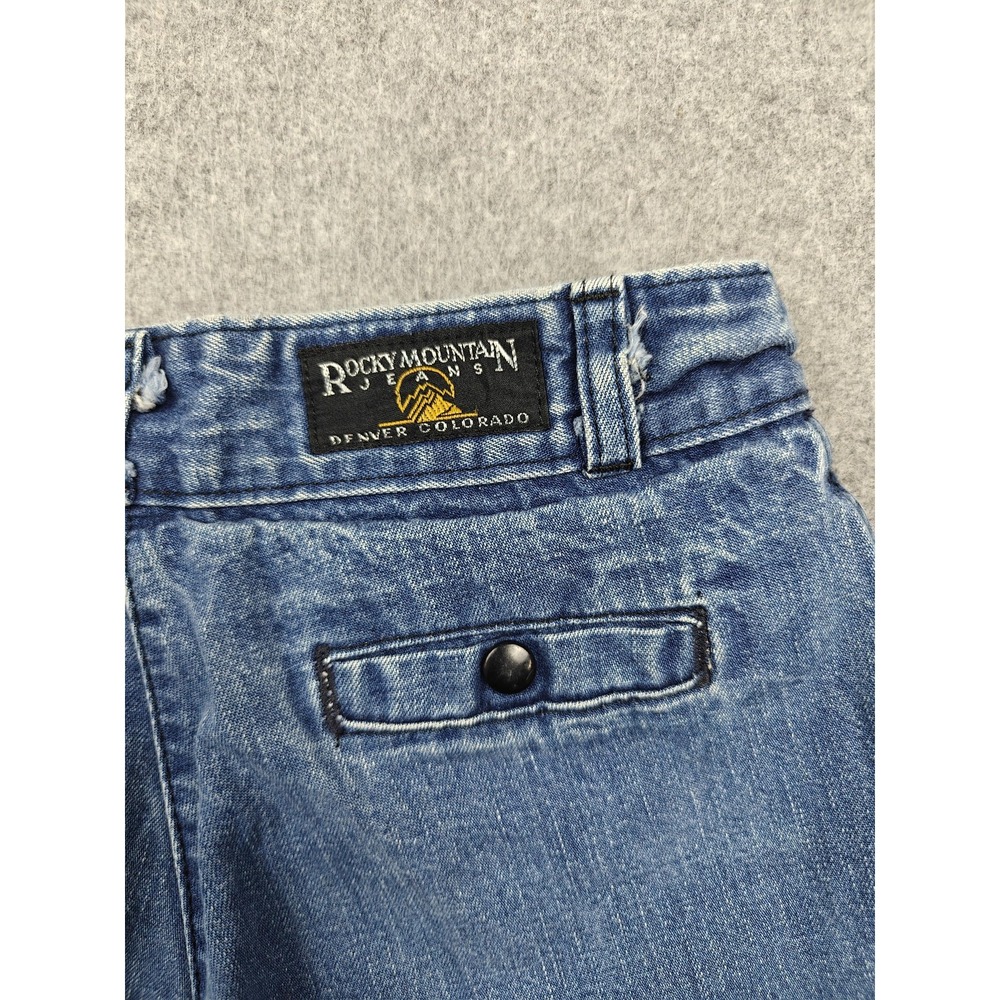 Vintage Rocky Mountain Jeans Womens 24 Blue Med Wash High Rise Tapered Denim - Picture 4 of 9